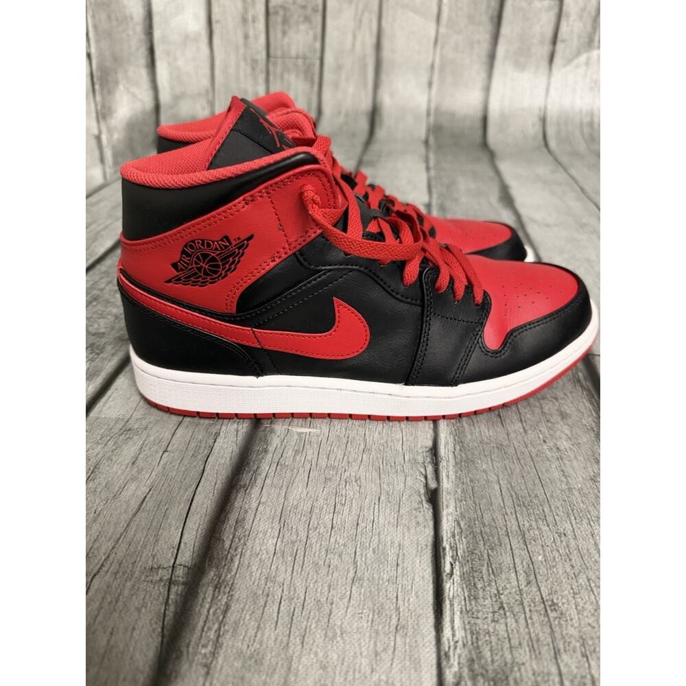 Air Jordan 1 Mid Alternate Bred-Black/White/Fire Red-SIZE 10 DQ8426-060 EUR 44 - Picture 6 of 12
